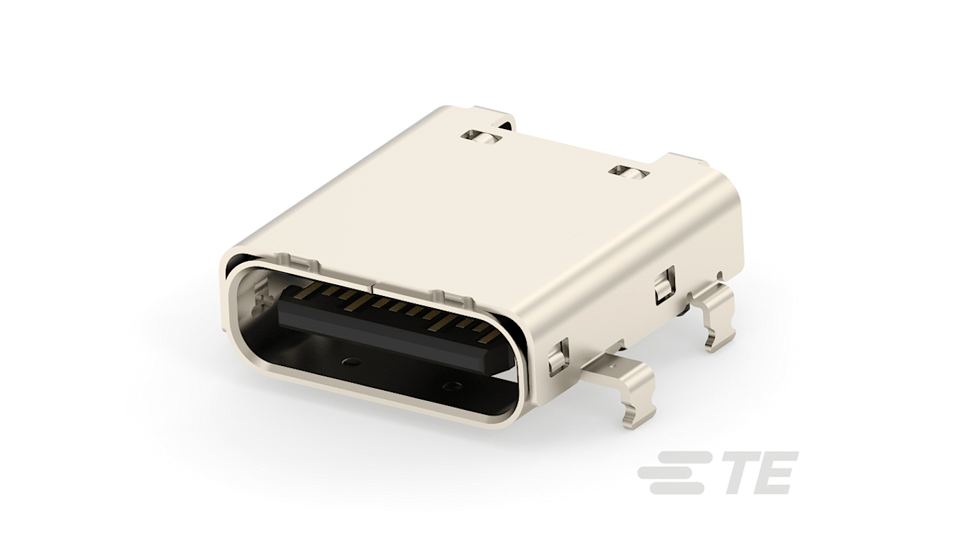 TE Connectivity USBコネクタ Standard, メス 表面実装 2388749-1