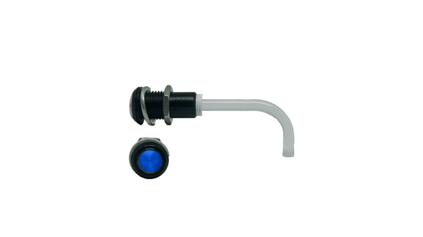 Bivar LED-Lichtleiter Einfach, , Rund-Linse Blau 50.7 x 17.4mm, Tafelmontage
