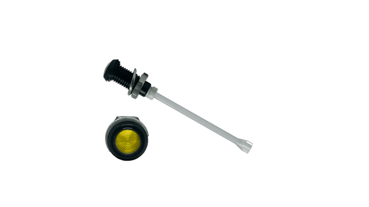 Tubo luminoso a LED Bivar 30.1mm, Giallo