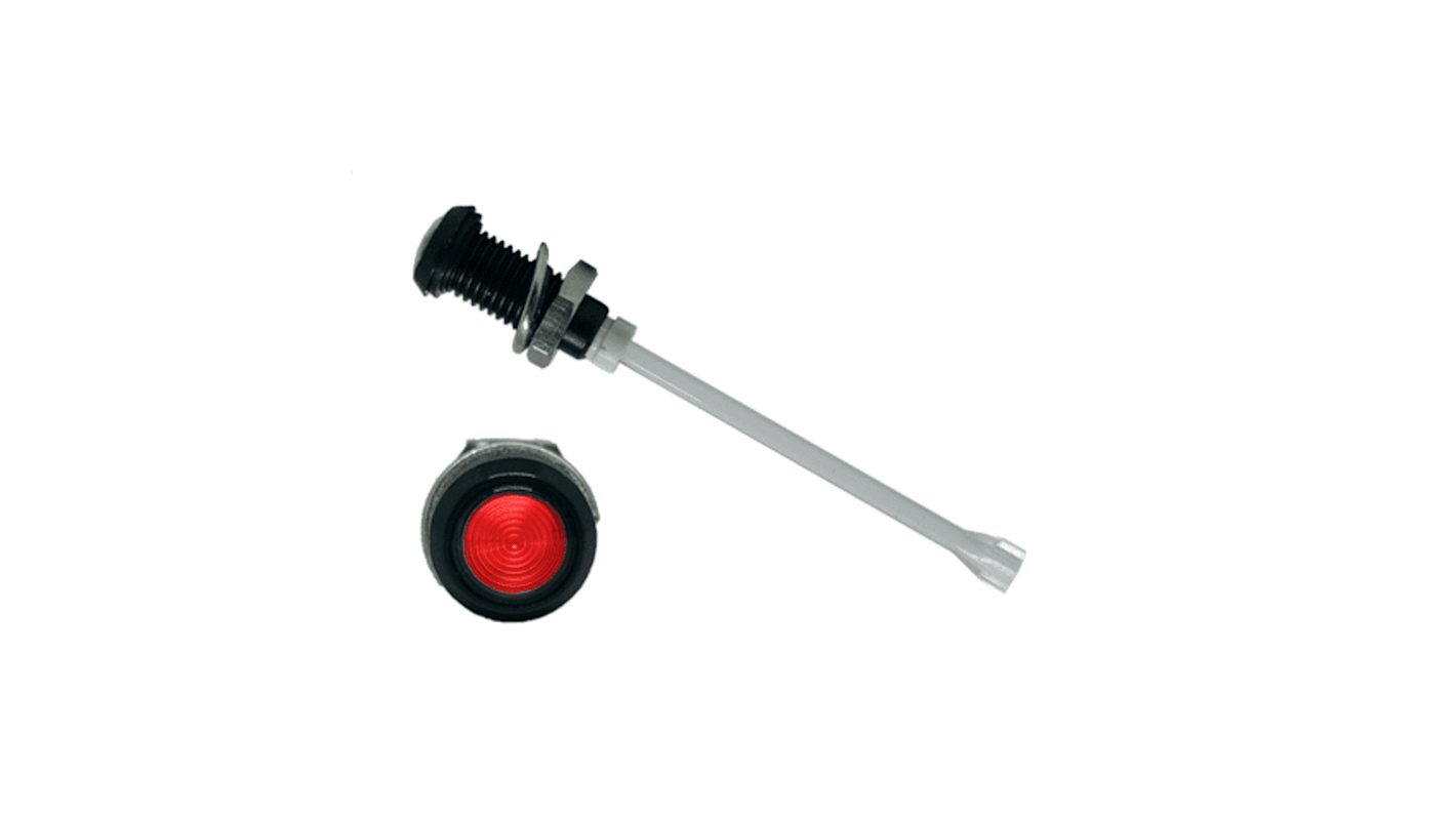 Tubo luminoso a LED Bivar 35.7mm, Rosso