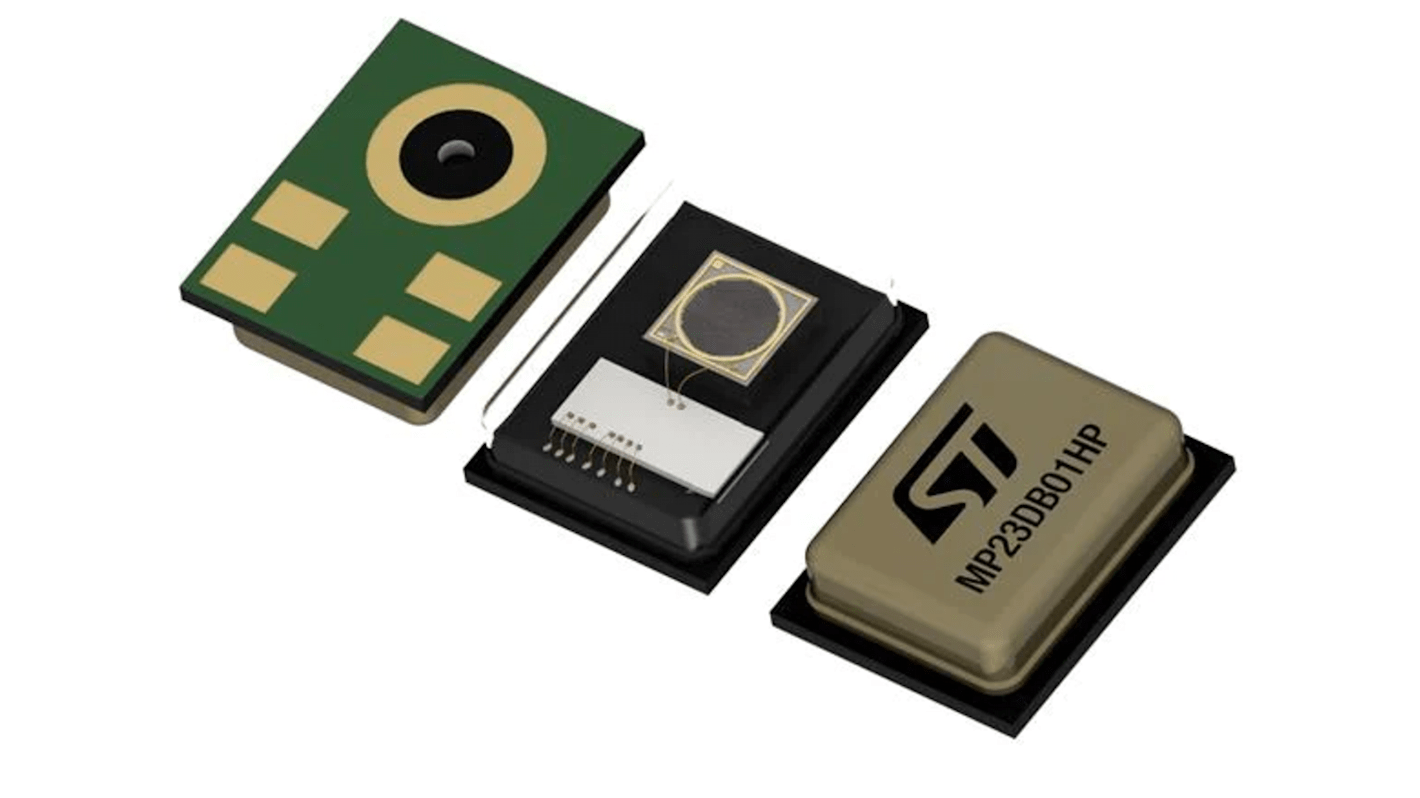 STMicroelectronics, Mikrofonkondensator, 1dB, Overflademontering