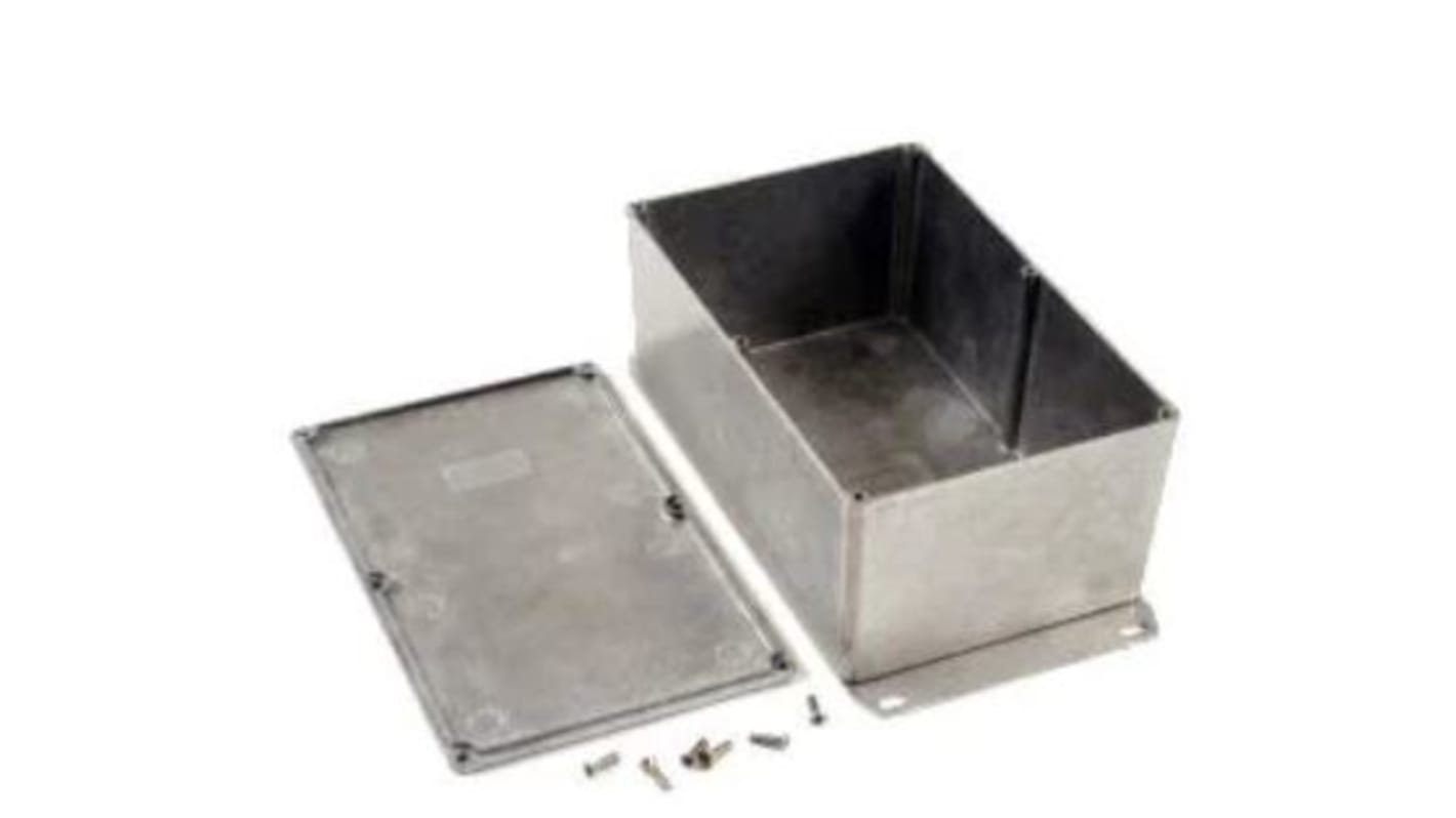 Caja Hammond de Aluminio Presofundido, 188 x 188 x 83mm, IP54, Apantallada