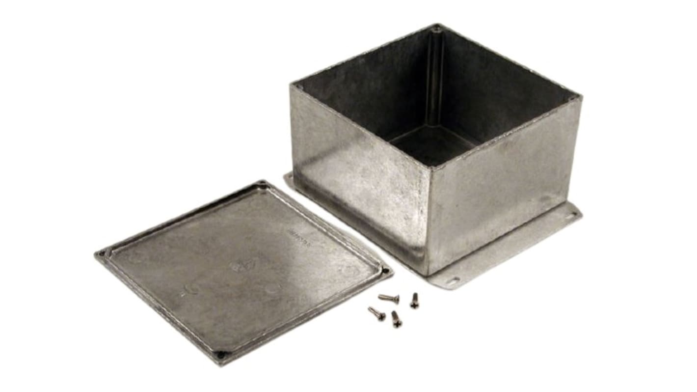 Caja Hammond de Aluminio Presofundido, 125 x 125 x 79mm, IP54, Apantallada