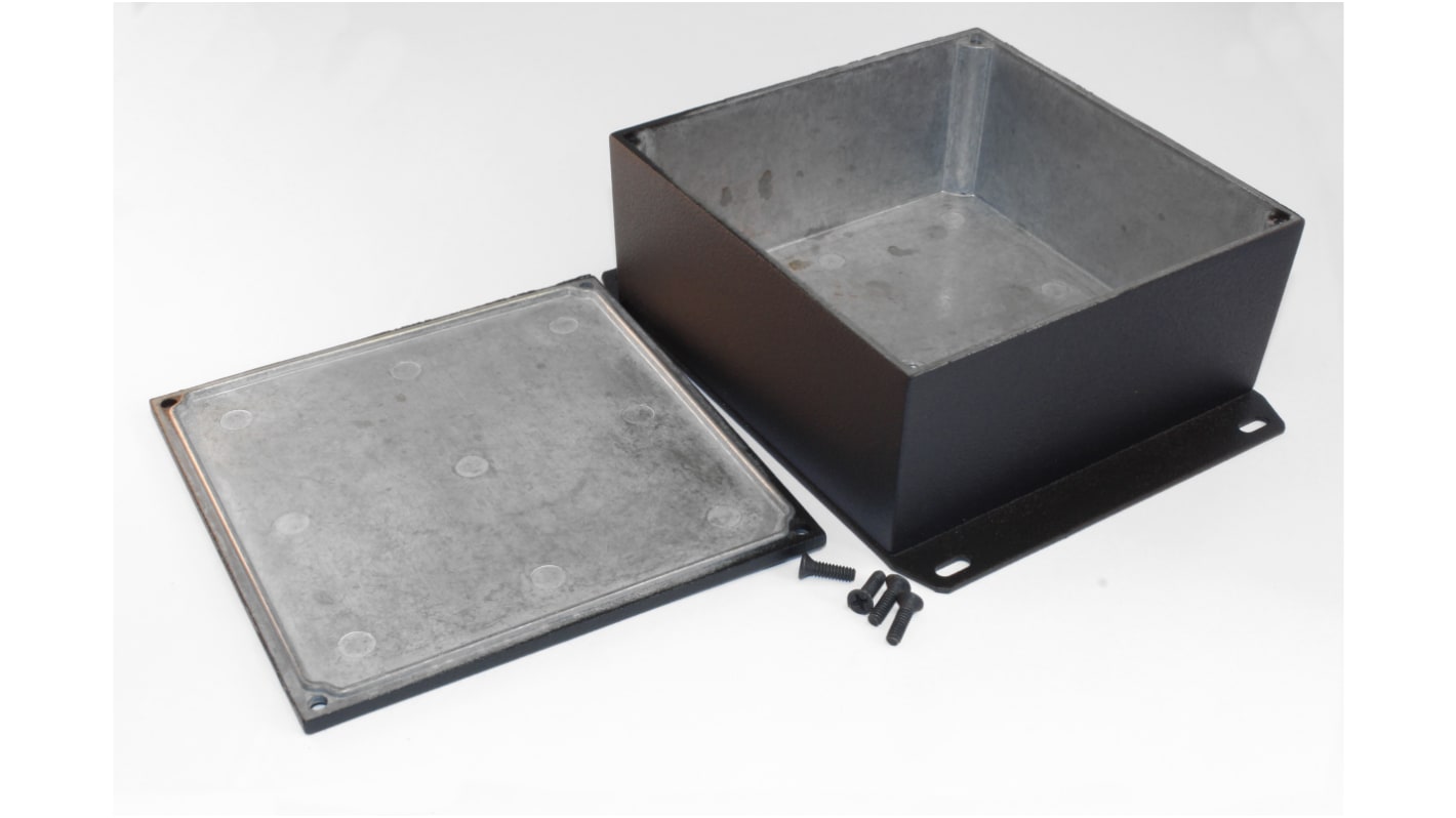 Caja Hammond de Aluminio Presofundido, 125 x 125 x 57mm, IP54, Apantallada