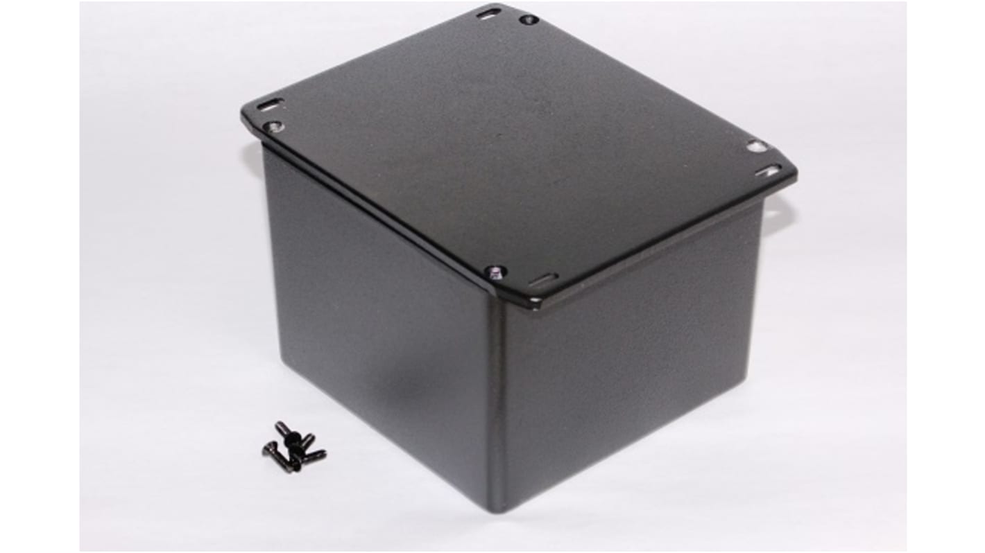 Hammond 1590 Series Die Cast Aluminium Enclosure, IP54, Flanged, 120 x 120 x 94mm