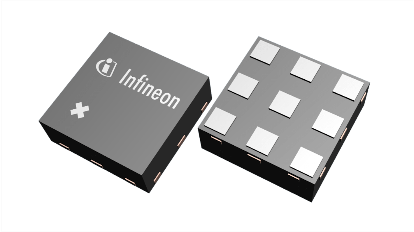 Infineon BGA9V1MN9E6327XTSA1 RF erősítő, típusa:(Alacsony zajszintű), 21 dB 4200 MHz, 9-tüskés TSNP-9-6