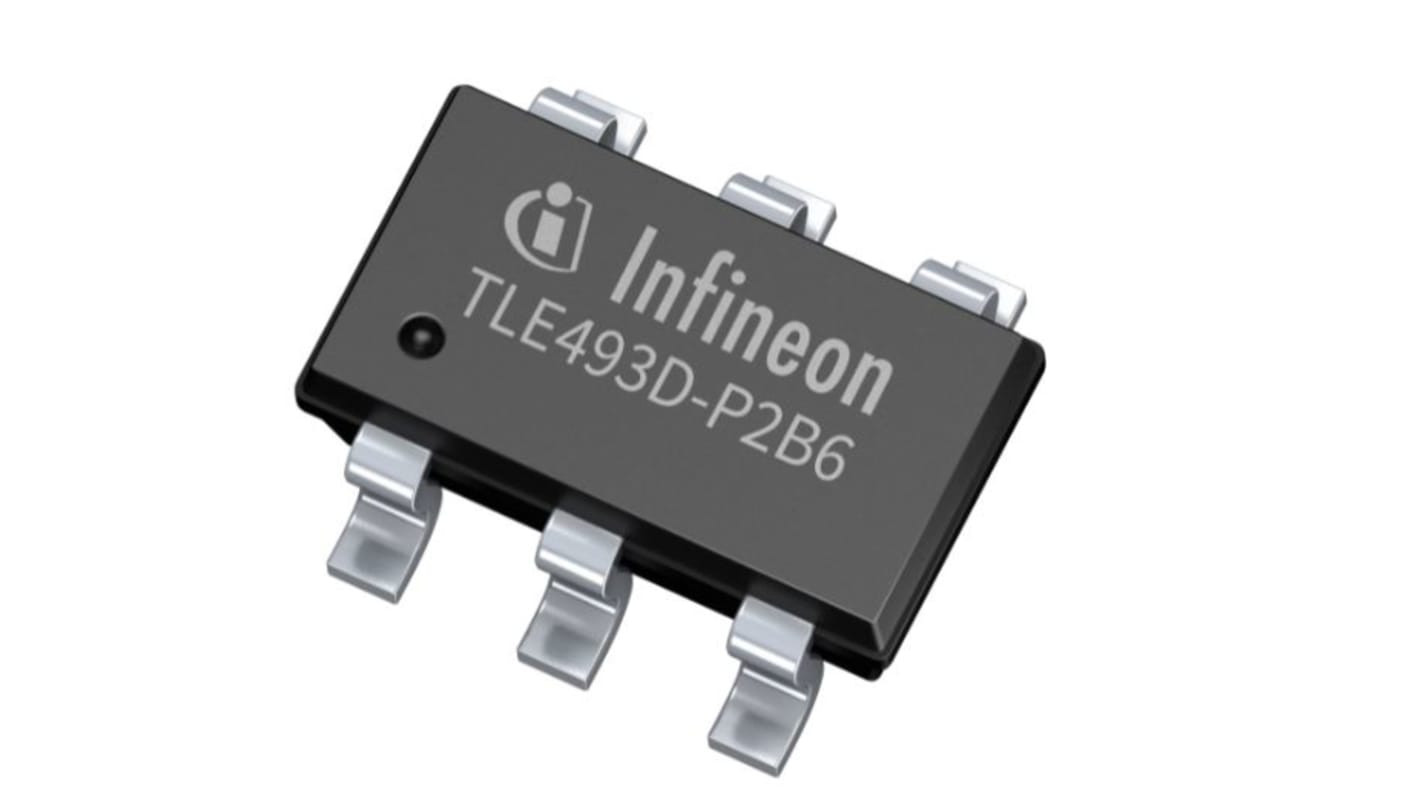 Sensor de posición, TLE493DP2B6A0HTSA1, 3 ejes, I2C PG-TSOP6-6-8 6 pines Módulo de sensor de movimiento