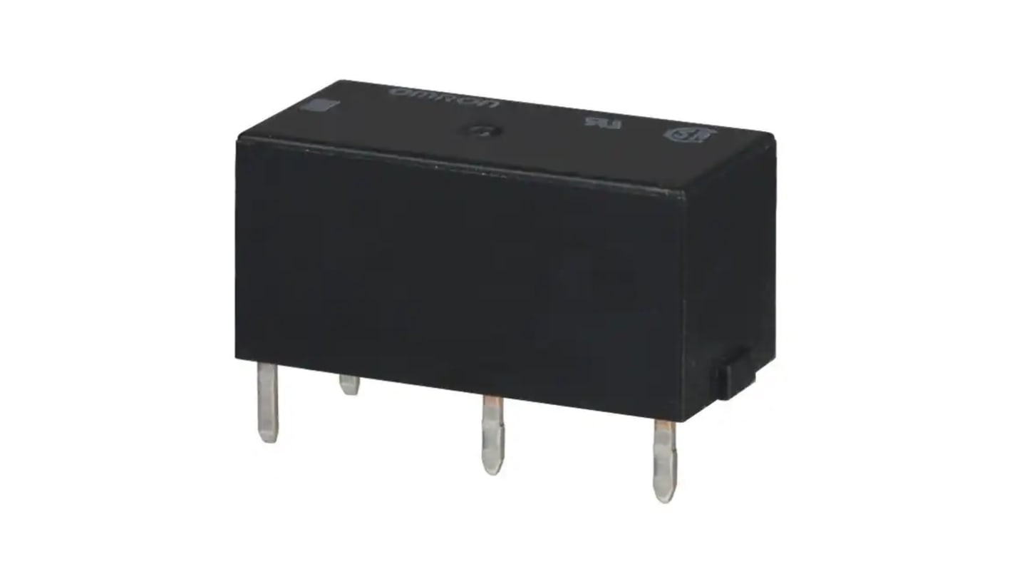 Omron PCB Mount Non-Latching Relay, 5V dc Coil, 5A Switching Current, SPST, SPST