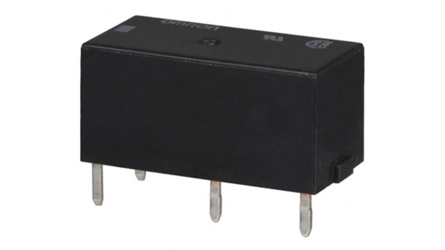 Omron PCB Mount Non-Latching Relay, 24V dc Coil, 5A Switching Current, DPST