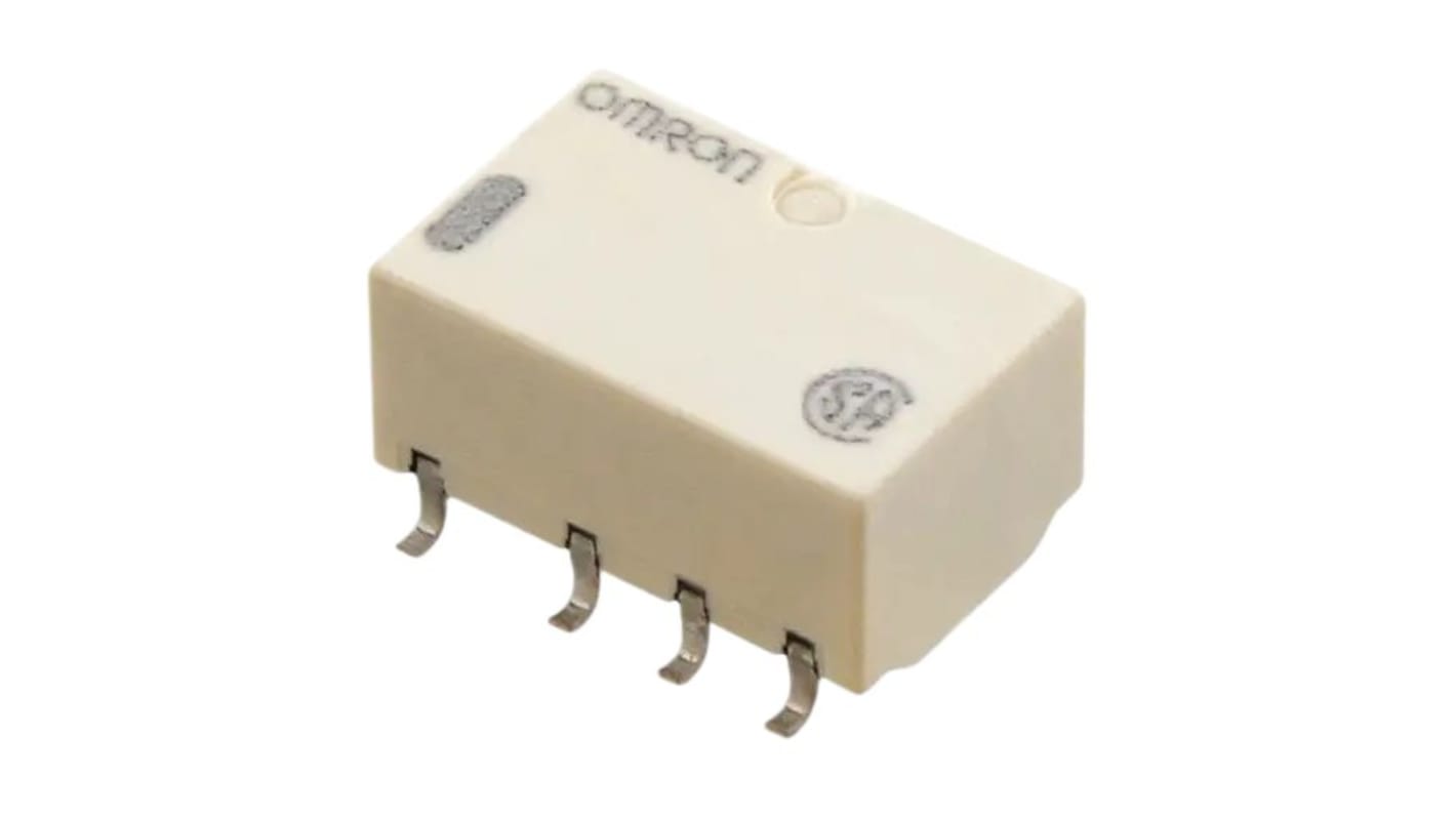 Omron Surface Mount Signal Relay, 12V dc Coil, 1A Switching Current, DPDT