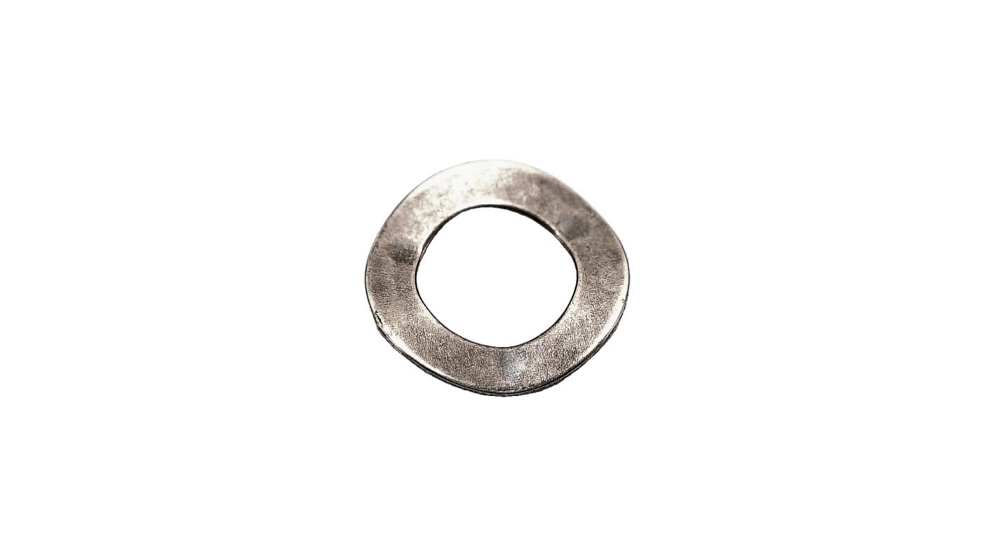 RS PRO Unterlegscheiben für M10 Schrauben A2 304 Gewellt, 0.55mm x 10.68mm x 19.69mm, Edelstahl