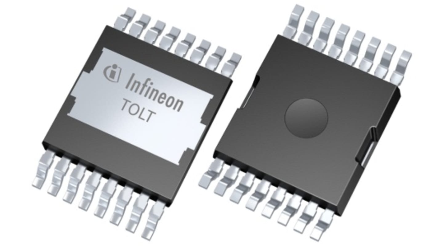 MOSFET Infineon, canale N, 0,0012 Ω, 396 A, PG HDSOP-16 (TOLT), Montaggio superficiale