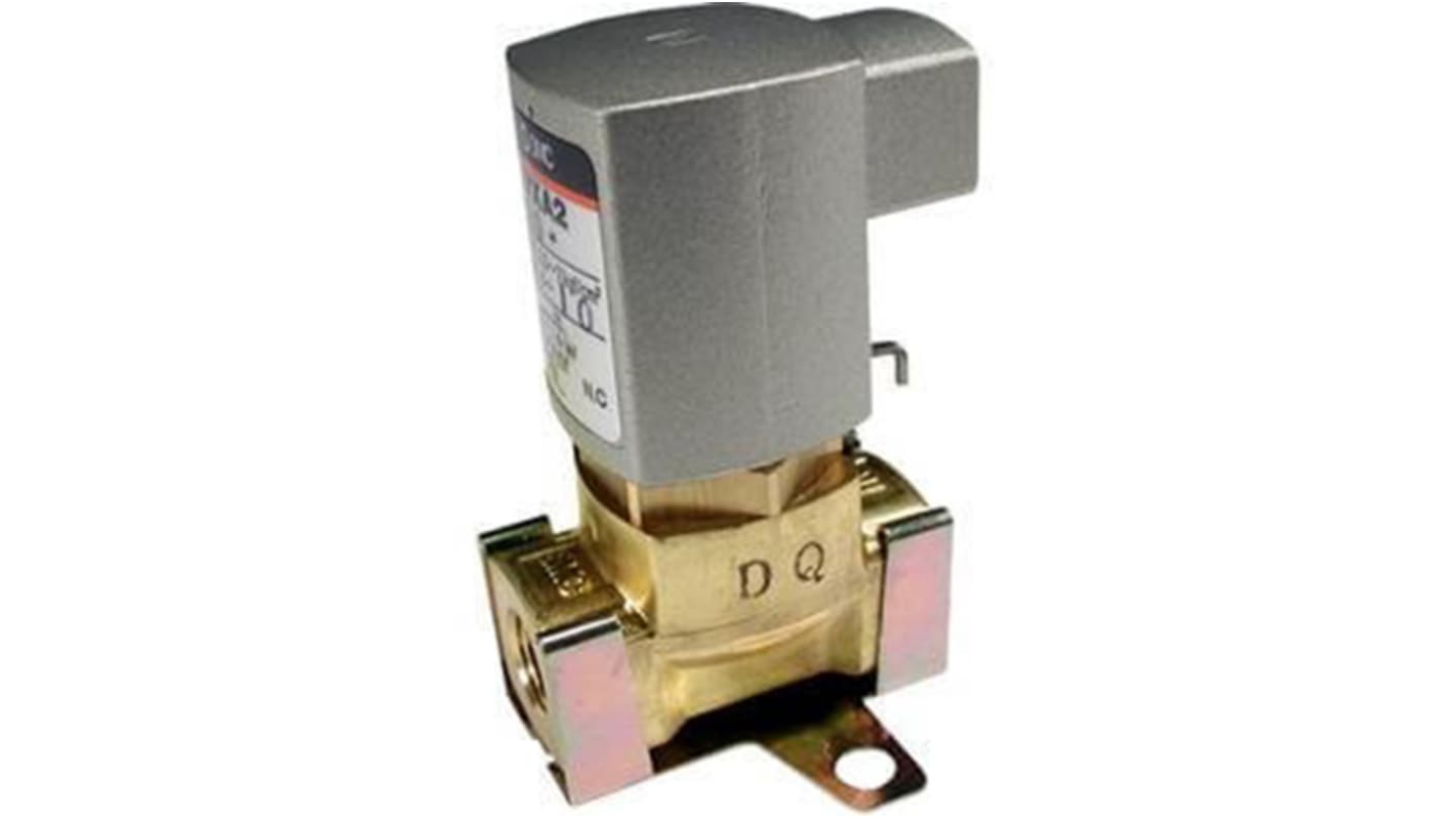 SMC Solenoid Valve VXA2120-01F-1, 2 port(s) , NC, 1/8in