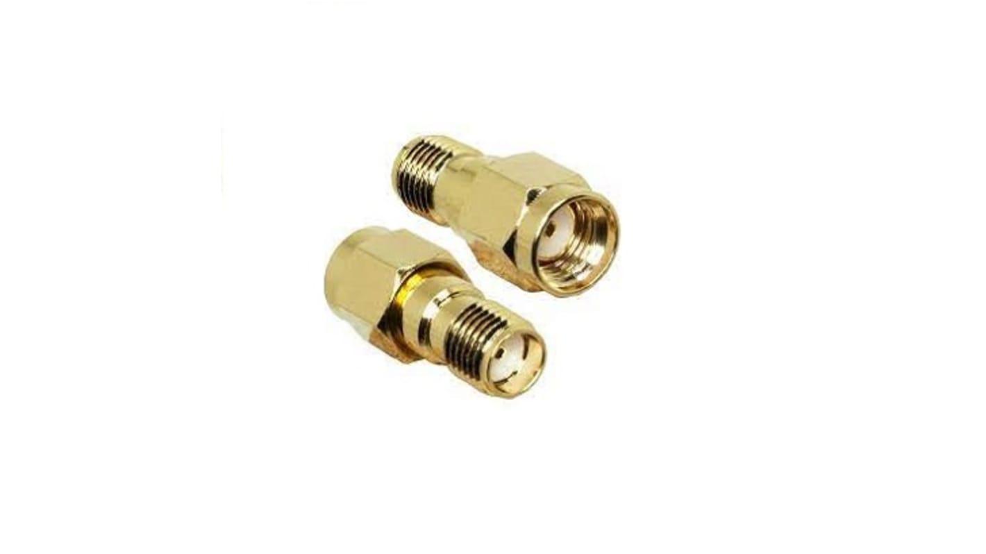 Adaptador coaxial Linx ADP-RPSM-SMAF-G, Hembra Recto SMA RP a Hembra SMA, 0 → 18GHz