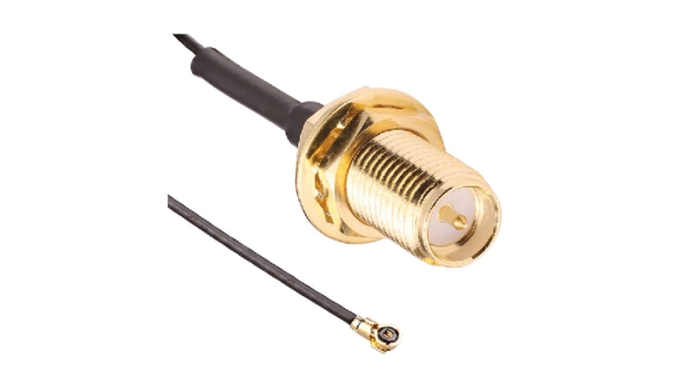 Linx RP-SMA to MHF4 Coaxial Cable, 100mm, Terminated