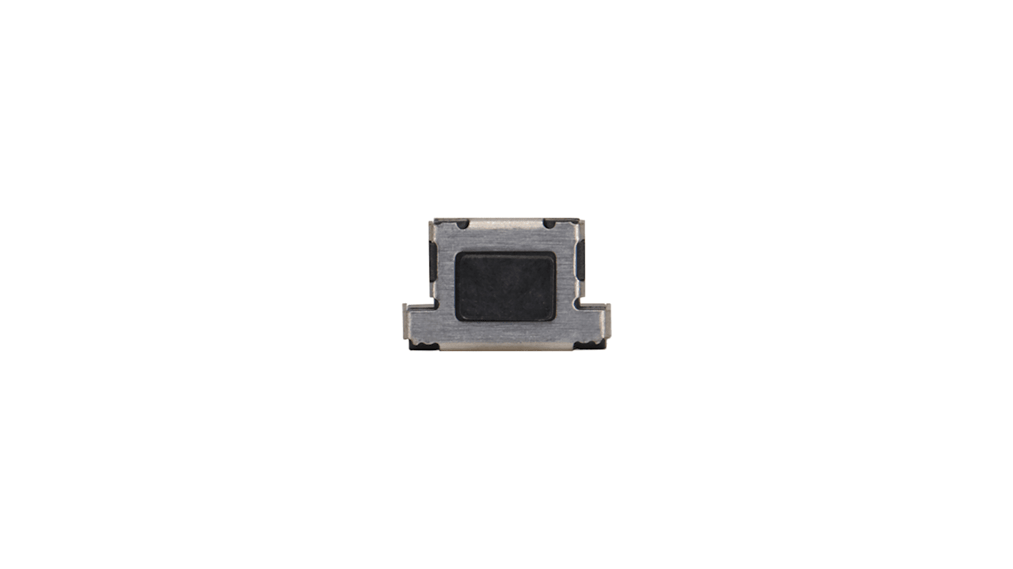 Black Rectangular Tactile Switch, SPST 20 mA 0.95mm Surface Mount