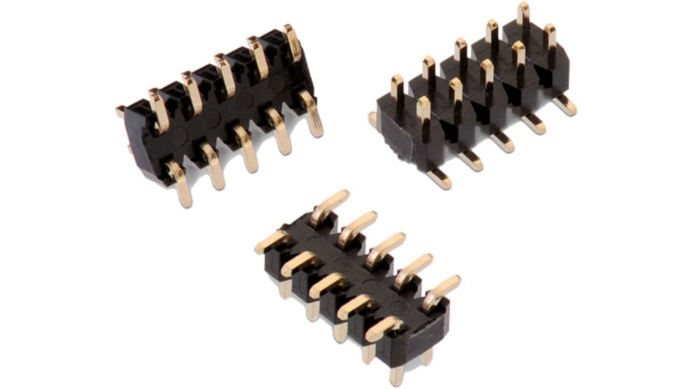 Conector macho para PCB Wurth Elektronik serie WR-PHD de 6 vías, 2 filas, paso 2.0mm