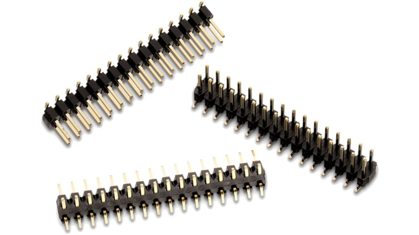 Conector macho para PCB Wurth Elektronik serie WR-PHD de 10 vías, 2 filas, paso 2.0mm