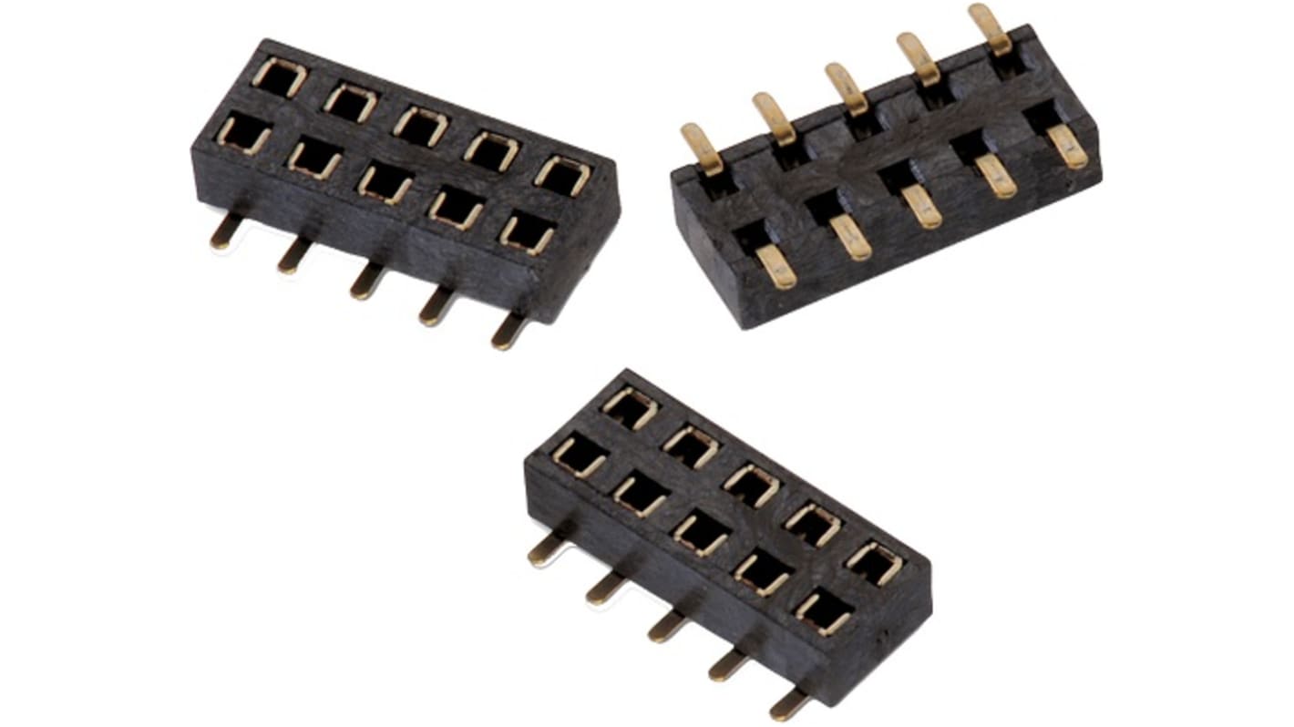 Conector hembra para PCB Wurth Elektronik serie WR-PHD, de 24 vías en 2 filas, paso 2mm