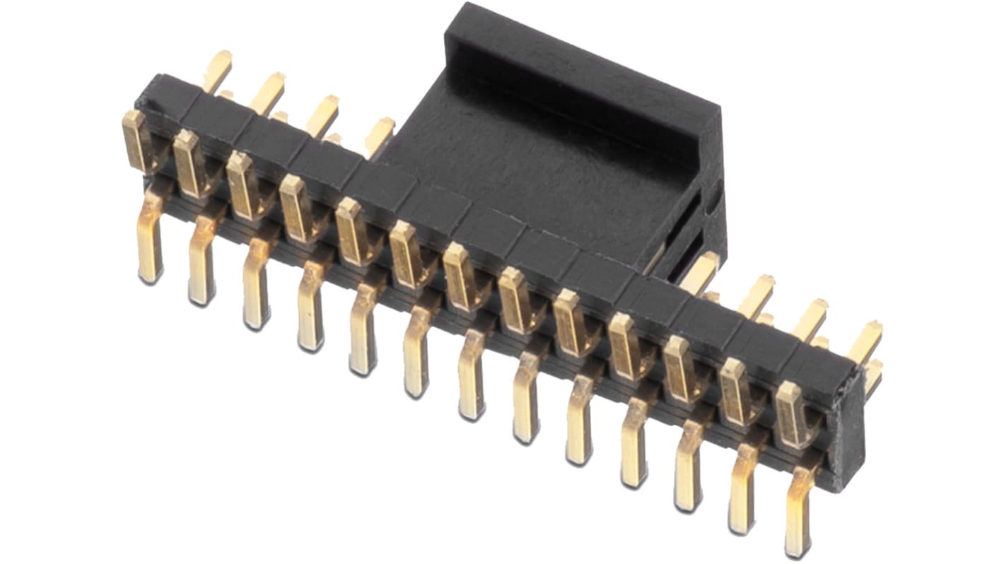 Conector macho para PCB Wurth Elektronik serie WR-PHD de 10 vías, 2 filas, paso 1.27mm