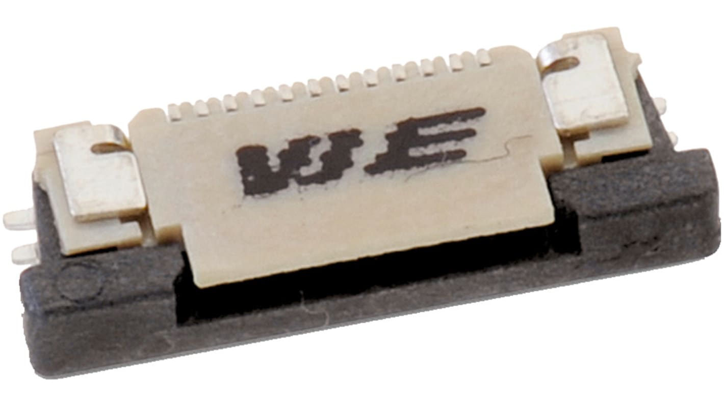 Wurth Elektronik, WR-FPC 0.5mm Pitch 22 Way Horizontal Receptacle FPC Connector, ZIF Top Contact