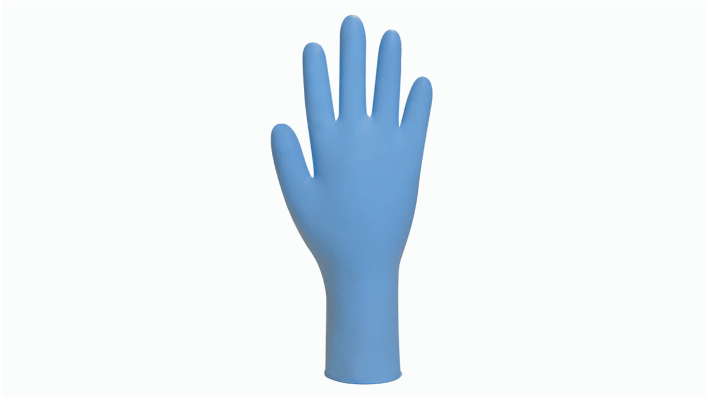 GL8913 BM Polyco Blue PowderFree Nitrile Disposable Gloves, Size L