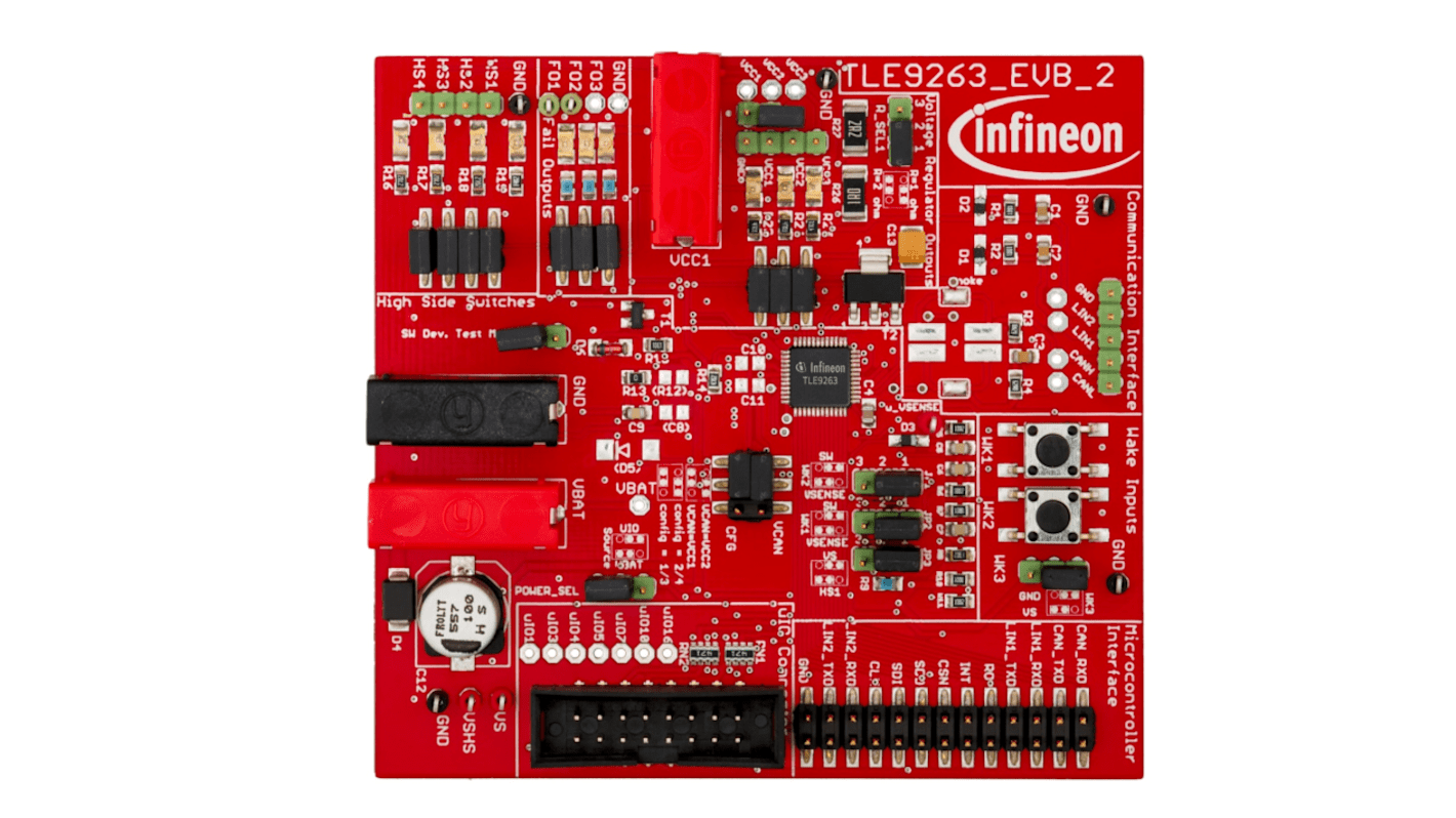 Infineon MID-RANGE SBC board Multichannel Voltage Regulator for TLE9263-3BQX for UIO STICK