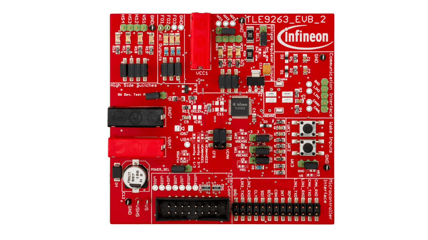 Scheda di valutazione Regolatore di tensione multicanale per AVAMBRACCIO UIO MID-RANGE SBC V33 board TLE9263-3BQX V33