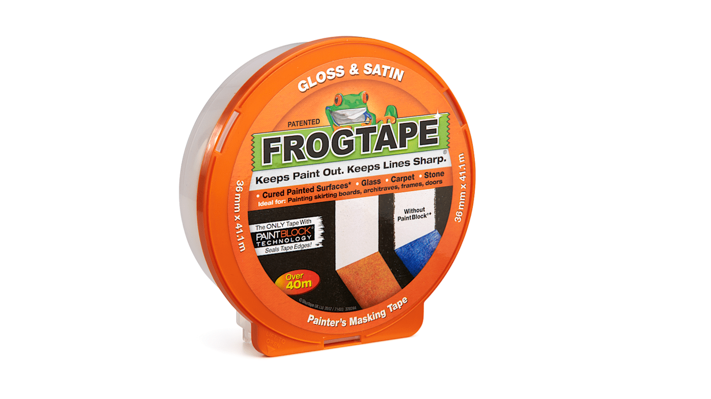 FROGTAPE 104201 Papier Abdeckband Orange Gummi-Kleber 36mm x 41.1m