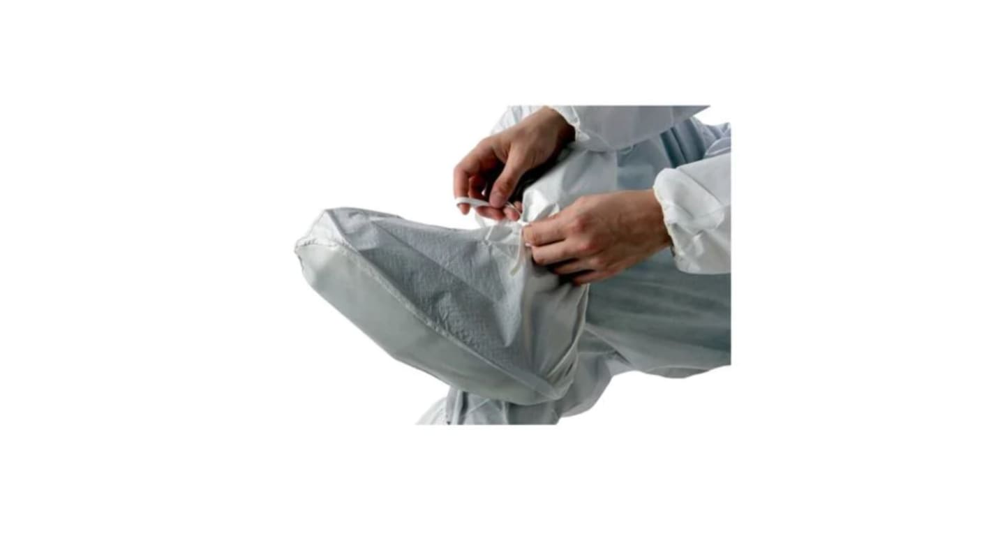 3M White Anti-Slip Over Shoe Cover, One Size, 20 pack