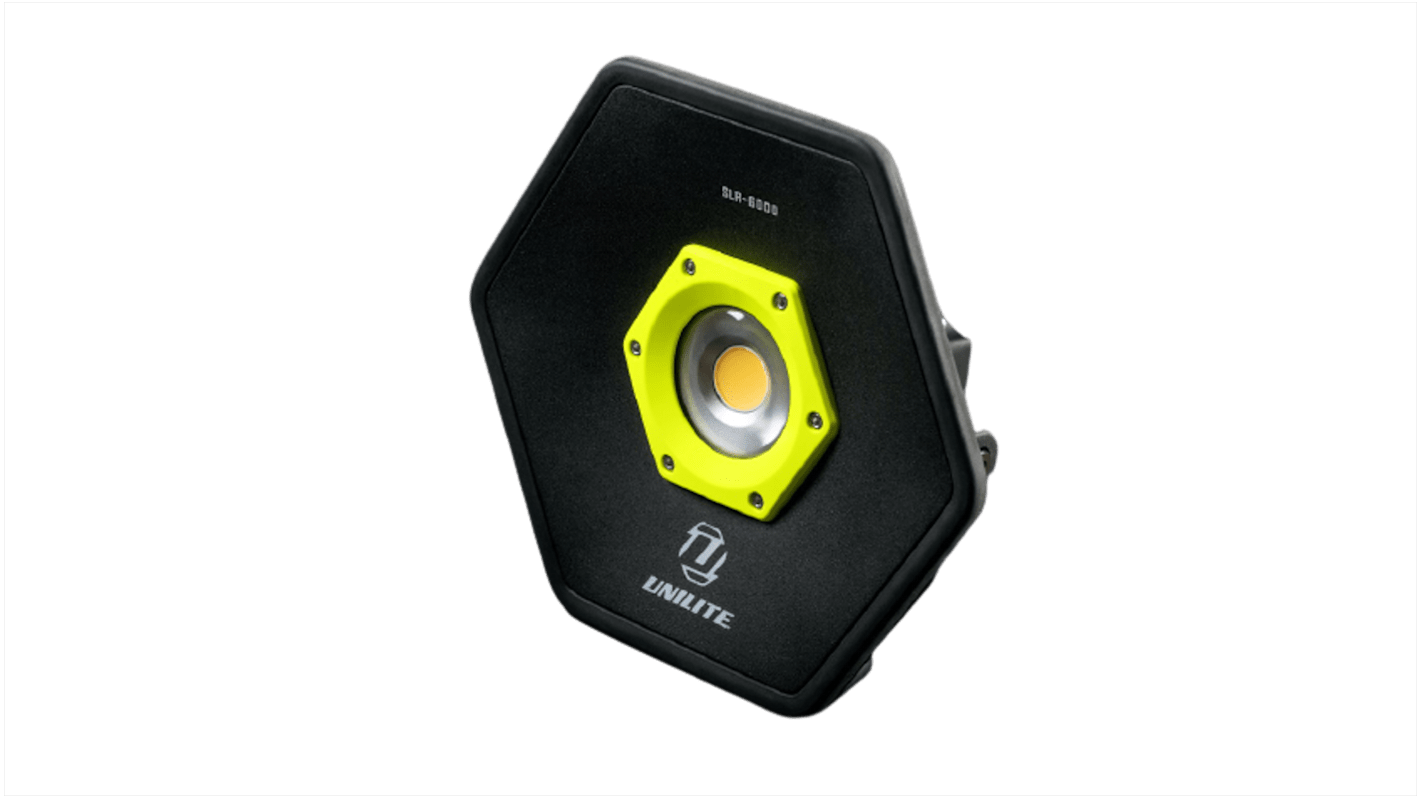 Luce da lavoro Unilite, lampada LED COB, 11,1 V, 65 W, IK07, IP65, dimensioni 266 x 237 x 59 mm