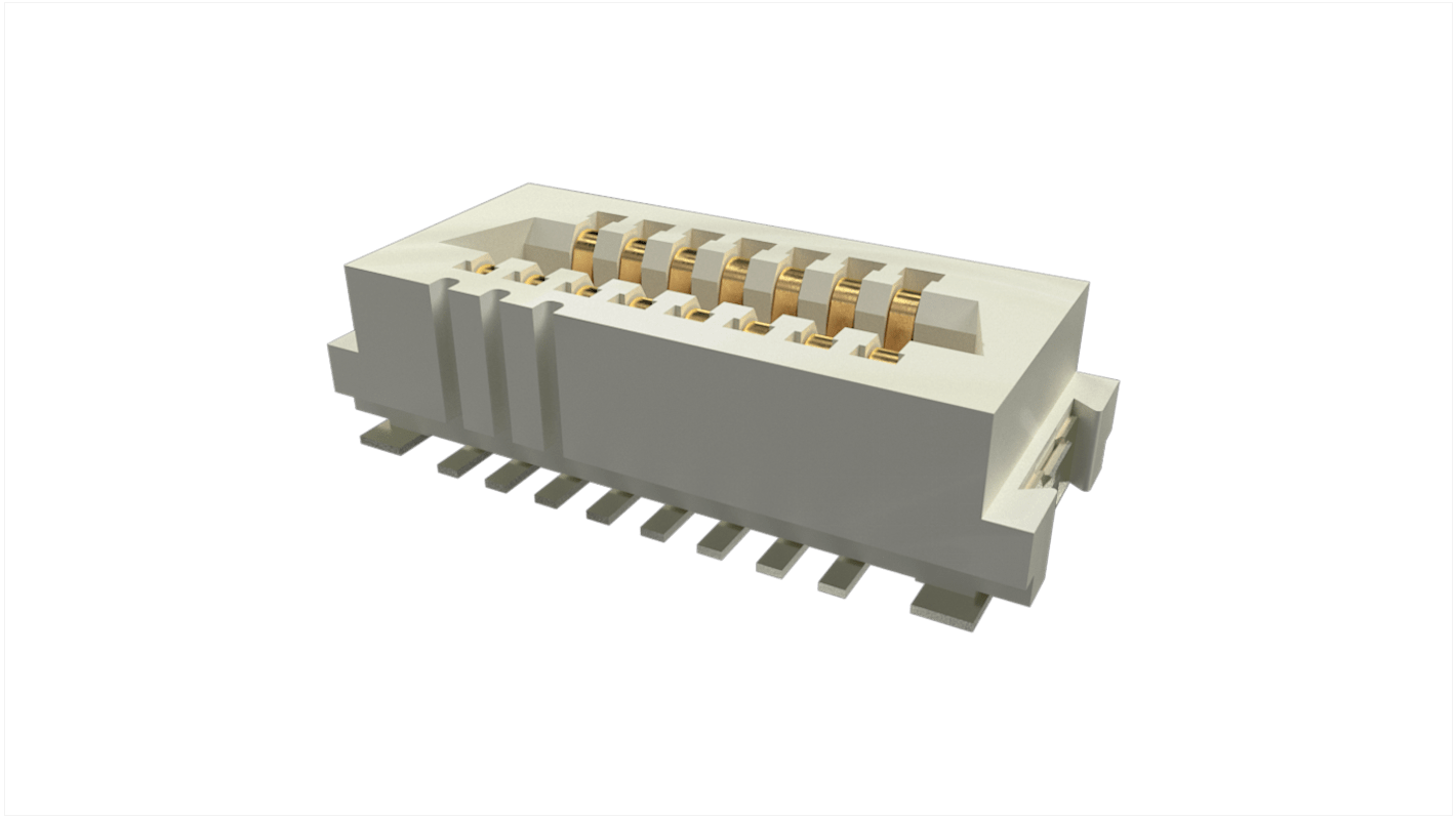 Conector hembra para PCB Recto, vertical Amphenol ICC serie Conan Lite 10162581, de 15 vías, paso 1mm, Montaje en PCB,