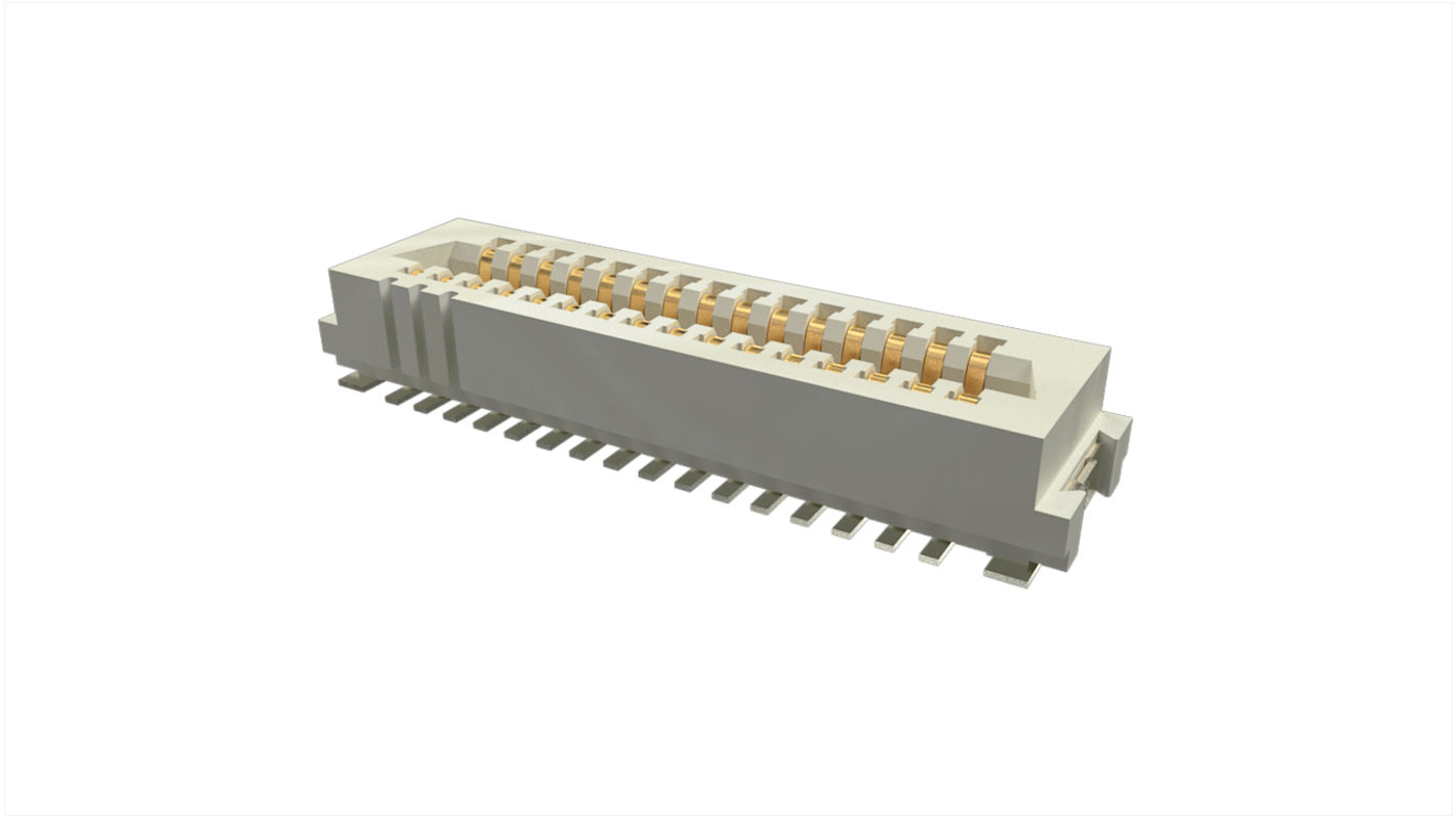 Amphenol ICC Conan Lite Series Straight, Vertical PCB Mount PCB Socket, 31-Contact, 1mm Pitch, Solder Termination