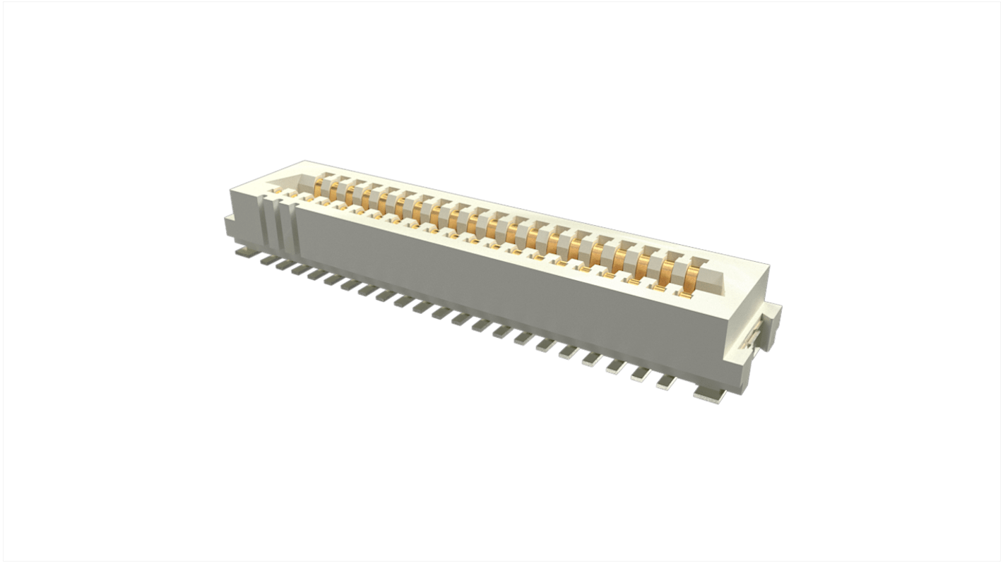 Connecteur femelle pour CI, 41 contacts, 1mm, Montage sur CI, Droit, Vertical