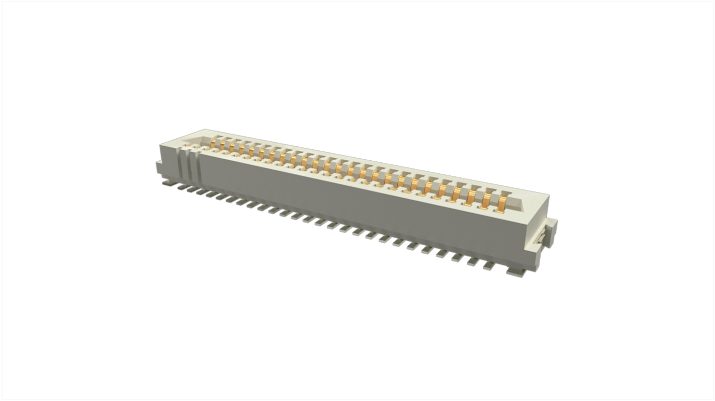 Connecteur femelle pour CI, 51 contacts, 1mm, Montage sur CI, Droit, Vertical