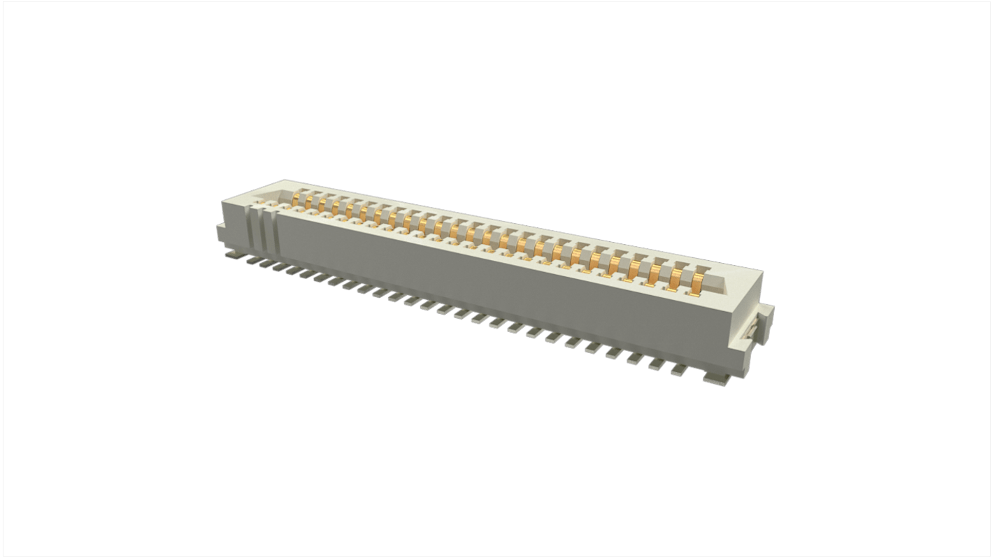 Conector hembra para PCB Recto, vertical Amphenol ICC serie Conan Lite 10162581, de 51 vías, paso 1mm, Montaje en PCB,