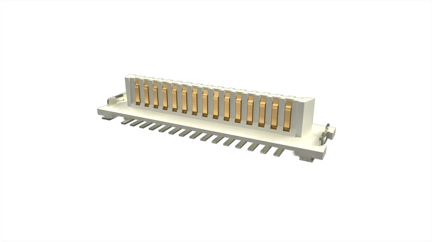 File di contatti PCB Amphenol ICC, 31 vie, passo 1.0mm