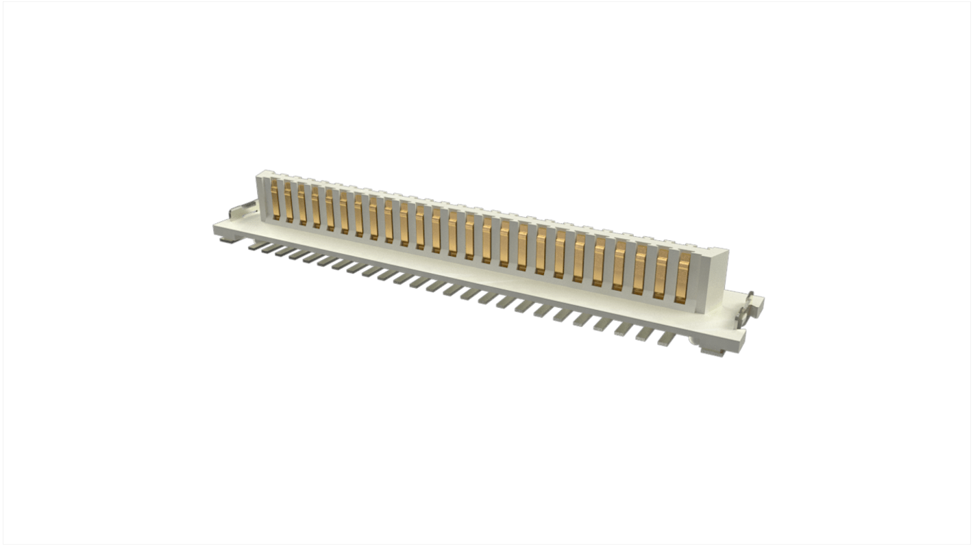 Amphenol ICC Conan Lite Series Straight, Vertical PCB Header, 51 Contact(s), 1.0mm Pitch, Shrouded