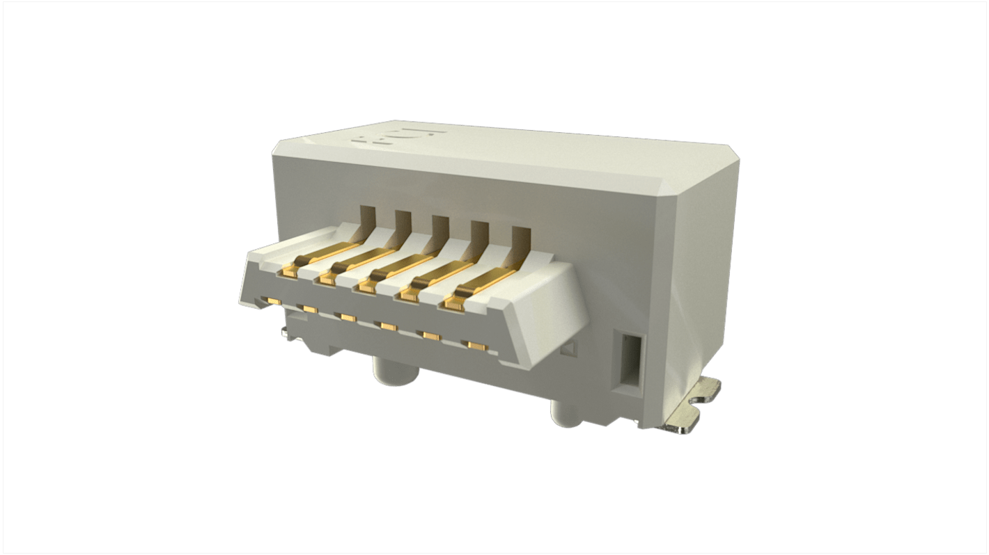 Amphenol Communications Solutions Conan Lite Series Right Angle PCB Header, 11 Contact(s), 1.0mm Pitch, Shrouded