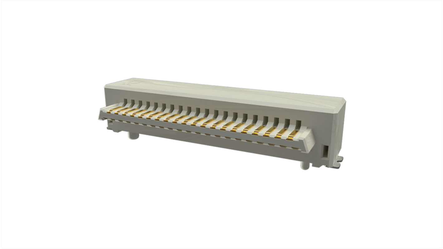 Conector macho para PCB Ángulo de 90° Amphenol ICC serie Conan Lite de 41 vías, paso 1.0mm