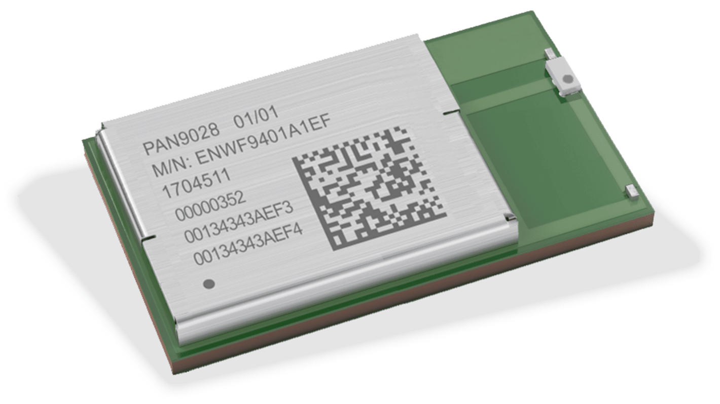 Panasonic ENWF9408A1EF 3.3V WiFi Module, 2.4 GHz IEEE Std. 802.11 b/g GPIO, SDIO, UART