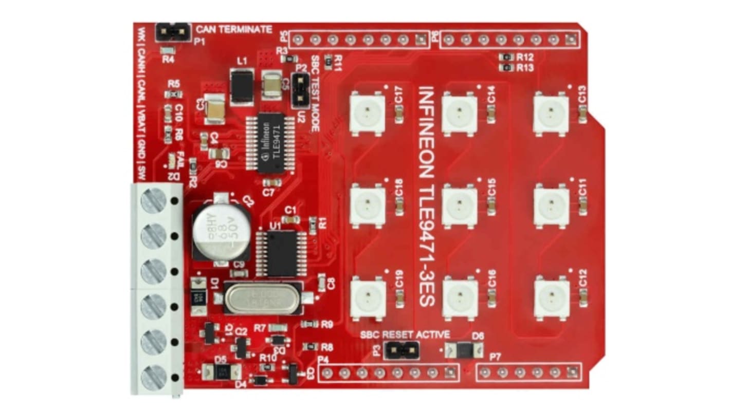 Infineon TLE9471-3ES Arduino Shield, SBC-SHIELD-TLE9471 DC/DC-Konverter