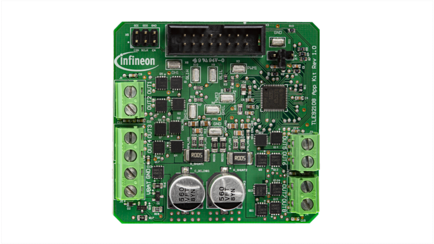 TLE9210823QXAPPKITTOBO1 Infineon TLE92108 23QX APPKIT MOSFET Driver 