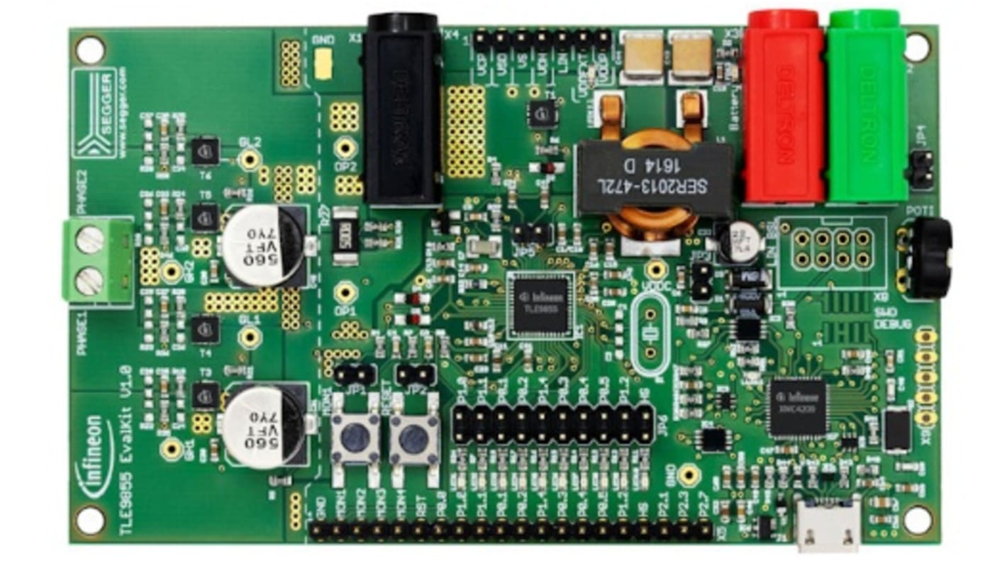 Kit de evaluación de motor Controlador para motores Infineon TLE9855 EVALKIT - TLE9855EVALKITTOBO1