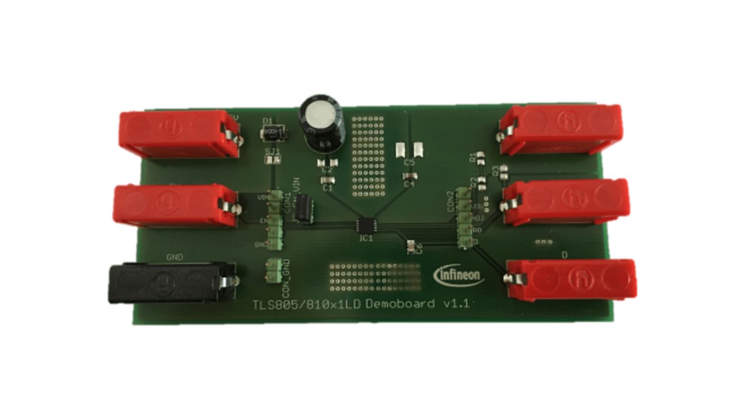 Infineon TLS805/TLS810 Linear Voltage Regulator Demoplatine, TLS805B1LDV50 BOARD LDO-Spannungsregler