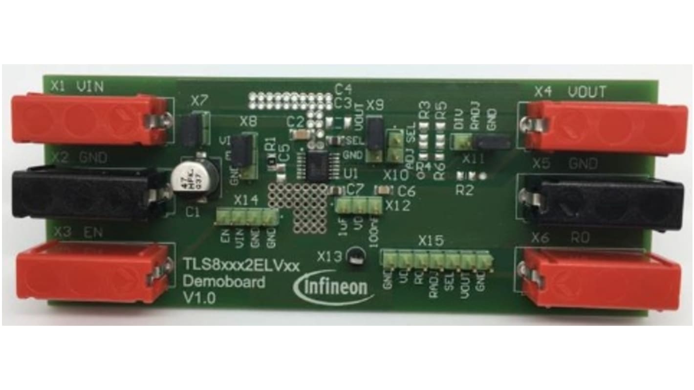 Placa de evaluación Regulador de tensión de LDO Infineon TLS820B2ELVSE BOARD - TLS820B2ELVSEBOARDTOBO1