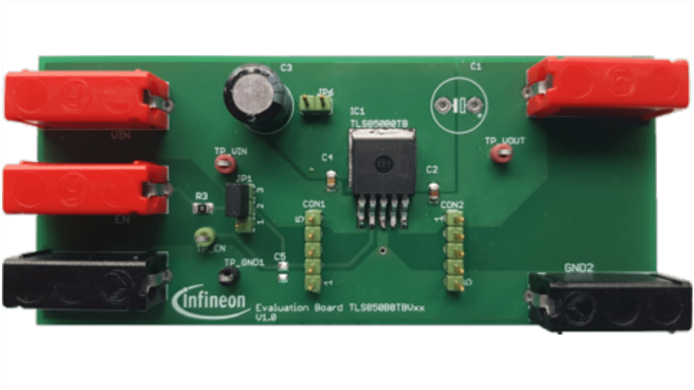 Płytka demo Infineon Regulator napięcia LDO Płytka ewaluacyjna Niski prąd spoczynkowy LDO TLS835D2ELVSE, mikrokontroler