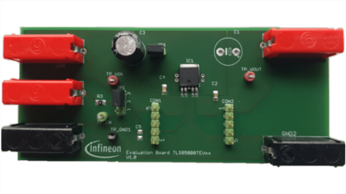 Demo deska, TLS850B0TE50 BOARD, Regulátor napětí LDO, Infineon