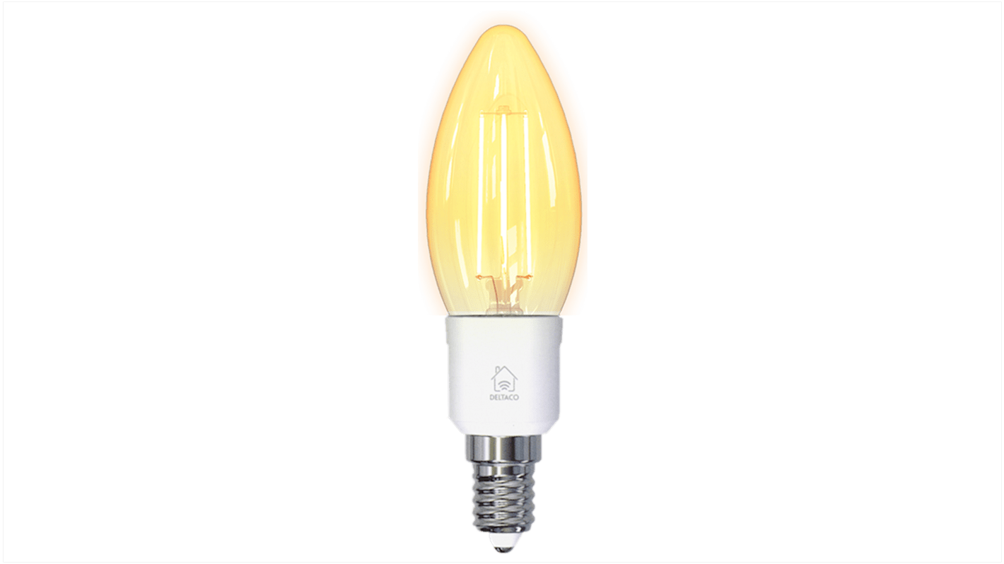 Deltaco 4.5 W E14 LED Smart Bulb, White