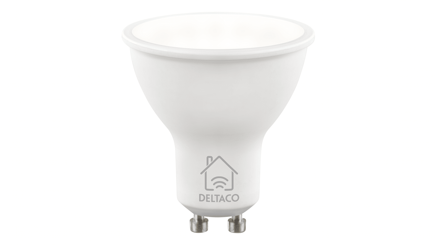 Deltaco 5 W GU10 LED Smart Bulb, White